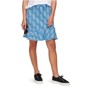 Patagonia Alpine Valley Floral Midi Skirt color Daisy Daze Dolomite Blue Size M